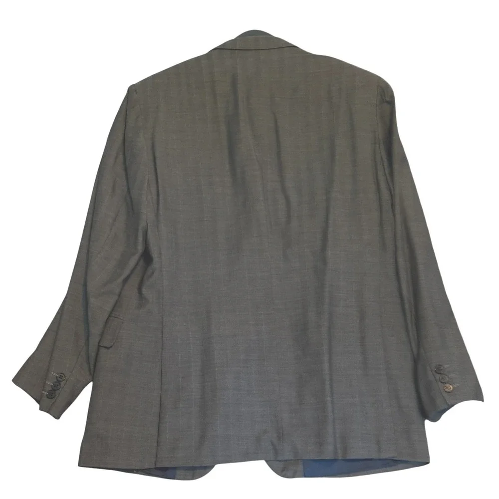 Austin Reed‎ Blazer Men Grey Glen Plaid Two Button Sport Coat England Unsized